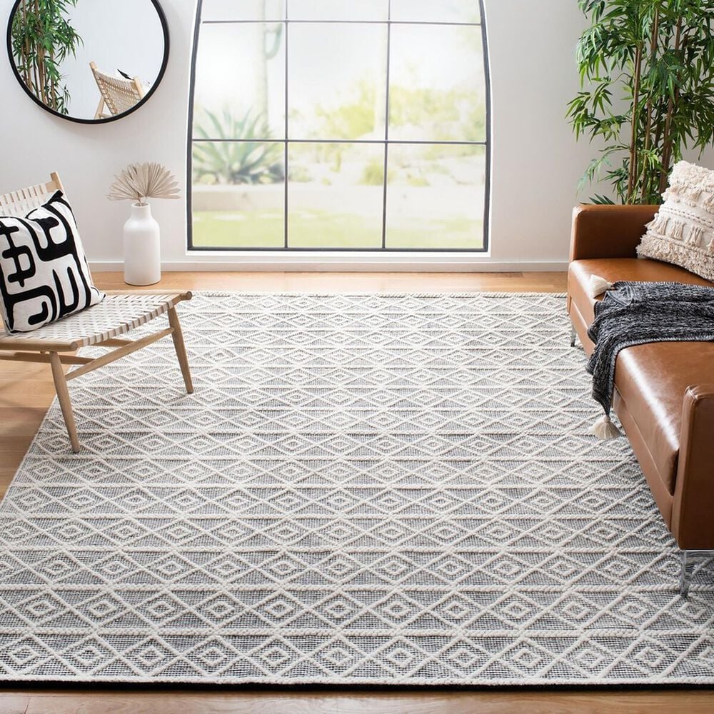 Safavieh Natura NAT477A 8&#39; x 10&#39; Ivory and Black Area Rug, , large