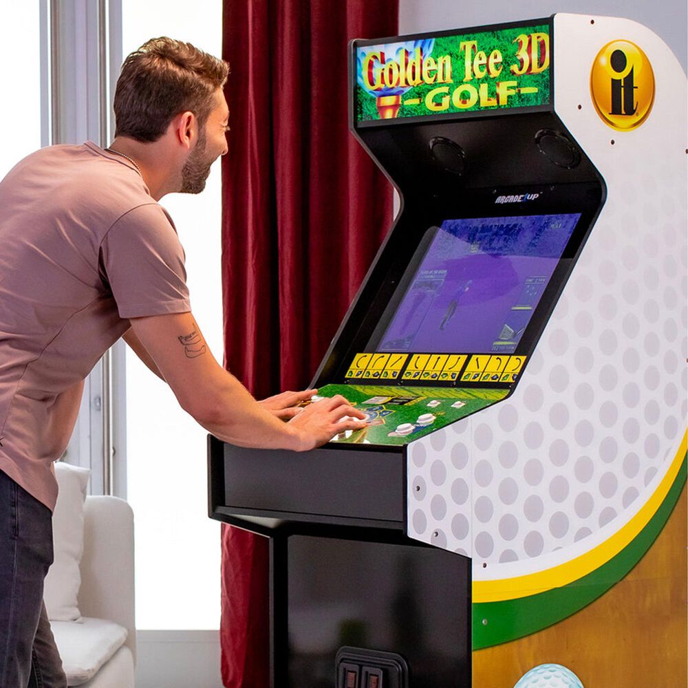Arcade1Up Golden Tee 3D Deluxe Arcade Machine 8 Games in 1, , large