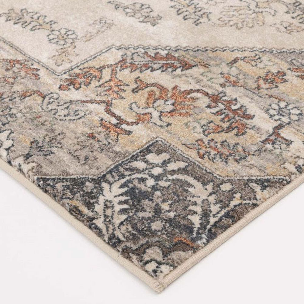 Central Oriental Montville Laylinia 5&#39; x 7&#39;3&quot; Alabaster and Multicolor Area Rug, , large