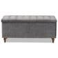 Baxton Studio Kaylee Storage Ottoman Bench in Grey, , large