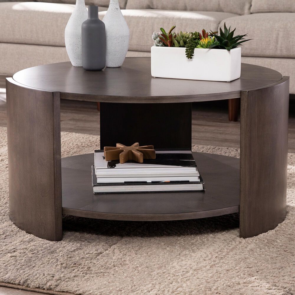 Southern Enterprises Arkendale Coffee Table in Gray and Brown, , large