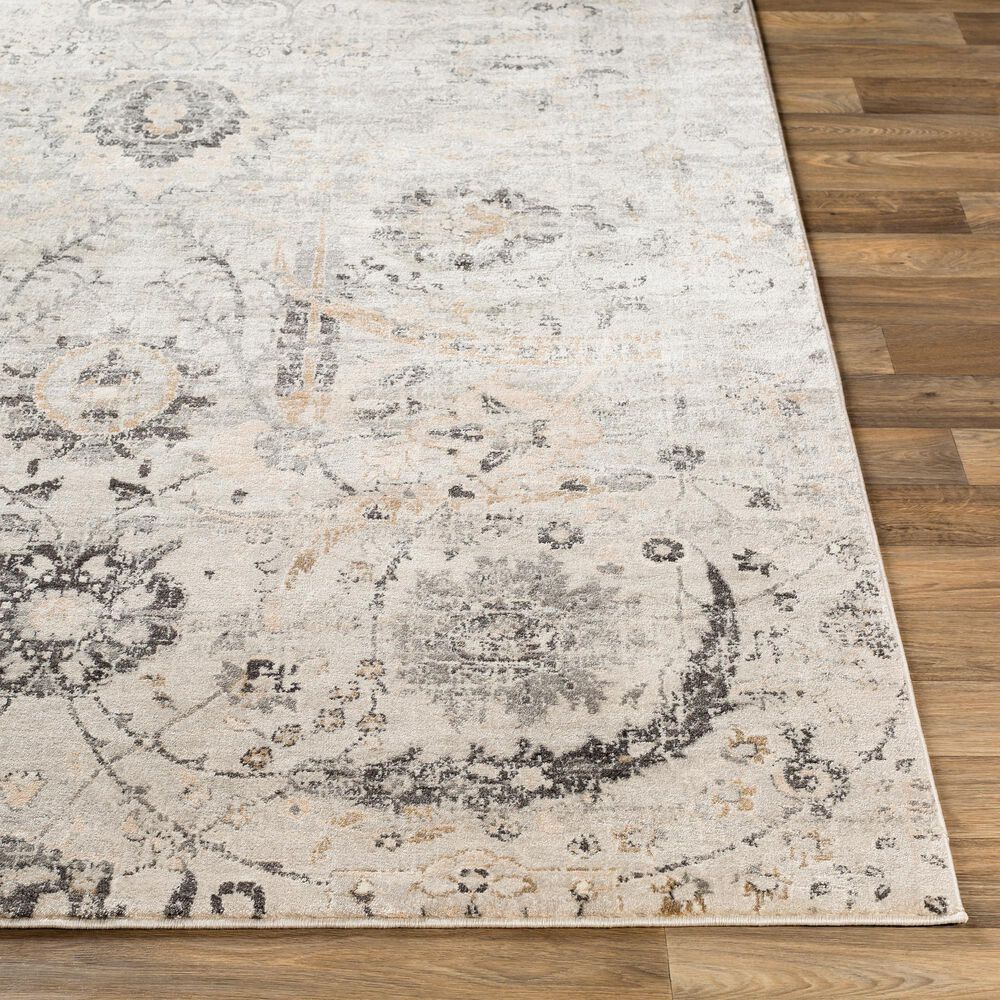 Surya Indigo IGO-2318 6&#39;9&quot; x 9&#39; Gray, Beige and White Area Rug, , large