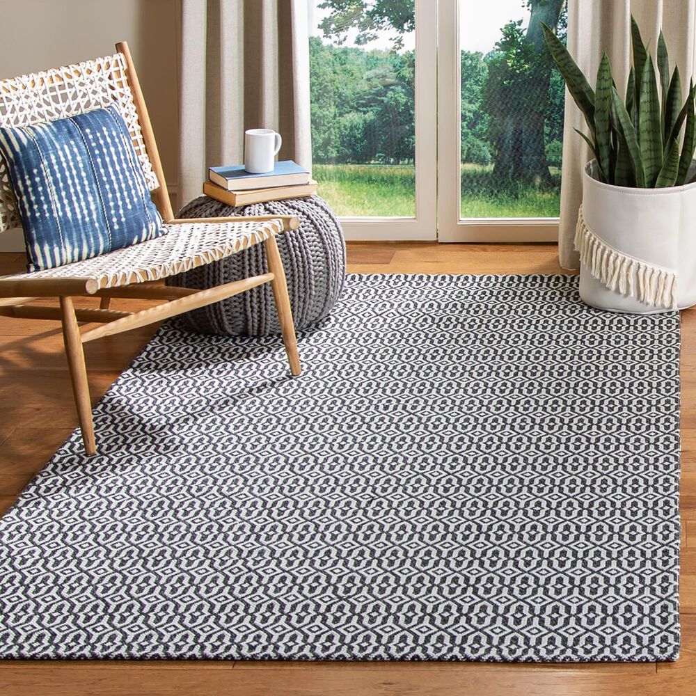 Safavieh Martha Stewart Cotton MSR411H 8&#39; x 10&#39; Charcoal and Grey Area Rug, , large