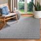 Safavieh Martha Stewart Cotton MSR411H 8" x 10" Charcoal and Grey Area Rug, , large
