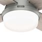 Hunter Dempsey Low Profile 52" Ceiling Fan with Lights in Matte Silver, , large