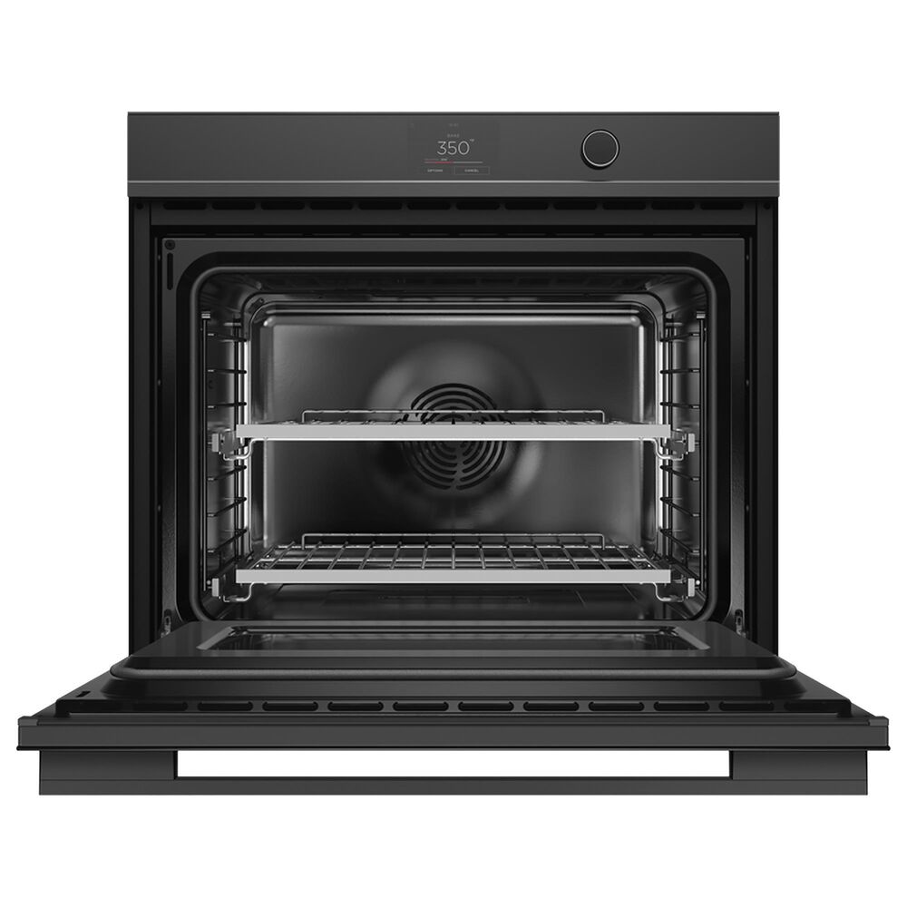 Fisher and Paykel 30" Electric Single Wall Oven with Digital and Knobs Control in Black