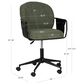 Linon Home Decor Karri Office Chair in Olive Green, , large