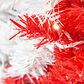 The Gerson Company 7.5" Candy Cane Swirl Pine Tree in Red and White, , large