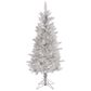 The Gerson Company 6" Unlit Tinsel Christmas Tree in Silver, , large
