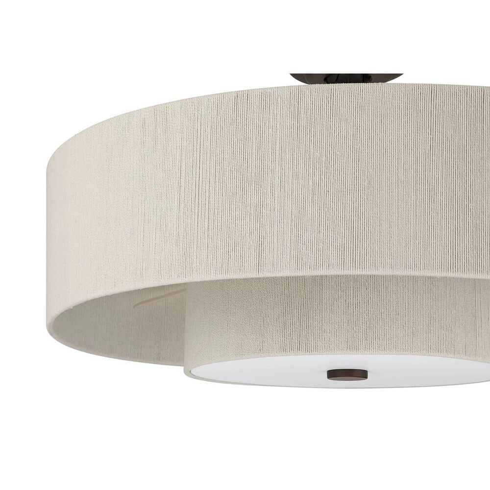 Hunter Brookside Jasmine Roth 30" Indoor Ceiling Fandelier with LED Light and Remote Control in Matte Bronze, , large