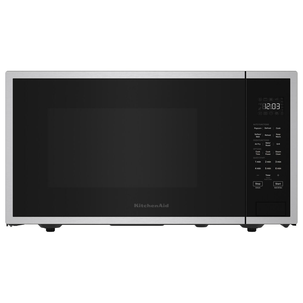 KitchenAid 1.5 Cu. Ft. Countertop Microwave Oven with Convection in PrintShield Stainless Steel, , large