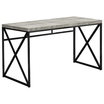 Glideaway 48" Contemporary Computer Desk in Reclaimed Grey, , large