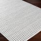 Surya Ariel White and Charcoal 10" x 14 Area Rug, , large