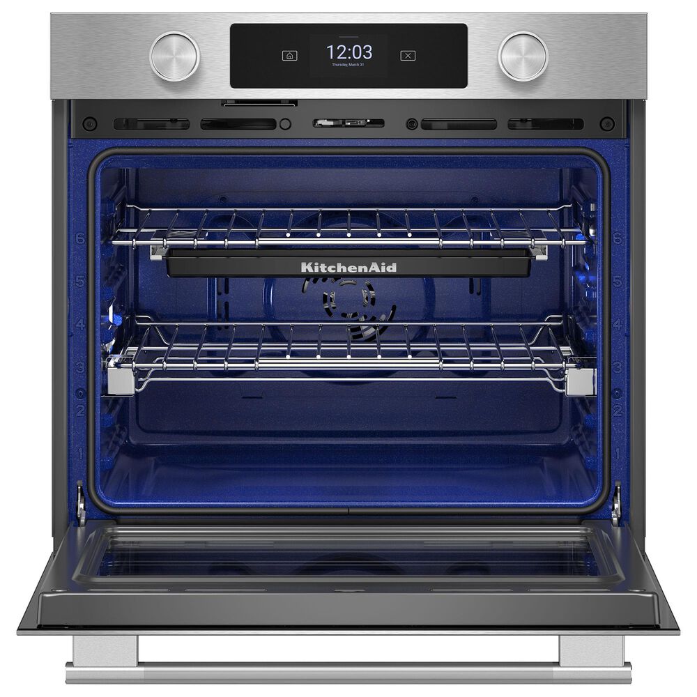 KitchenAid 2-Piece Kitchen Package with PrintShield Stainless Steel 30" Smart Single Wall Oven and Stainless Steel 30" Gas Cooktop, , large