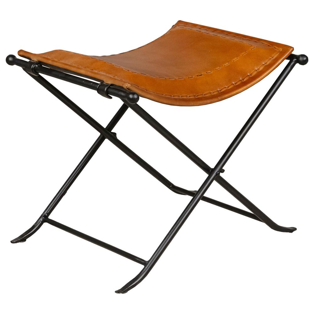 Martin Svensson Home Leather Saddle Seat in Caramel, , large