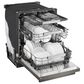 LG 24" Built-In Bar Handle Dishwasher with 3rd Rack in Black Stainless Steel, , large