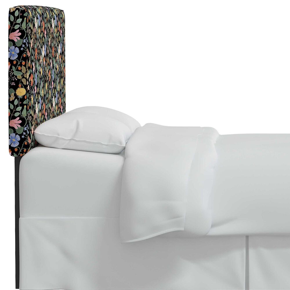 Skyline Furniture Elly California King Headboard in Peacock Blue and White, , large