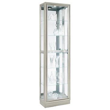 Chapel Hill 5-Shelf Curio Cabinet in Platinum Silver, , large