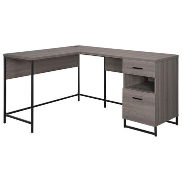 OSP Home Hagney Lane L-Shaped Desk in Farm Oak and Black, , large