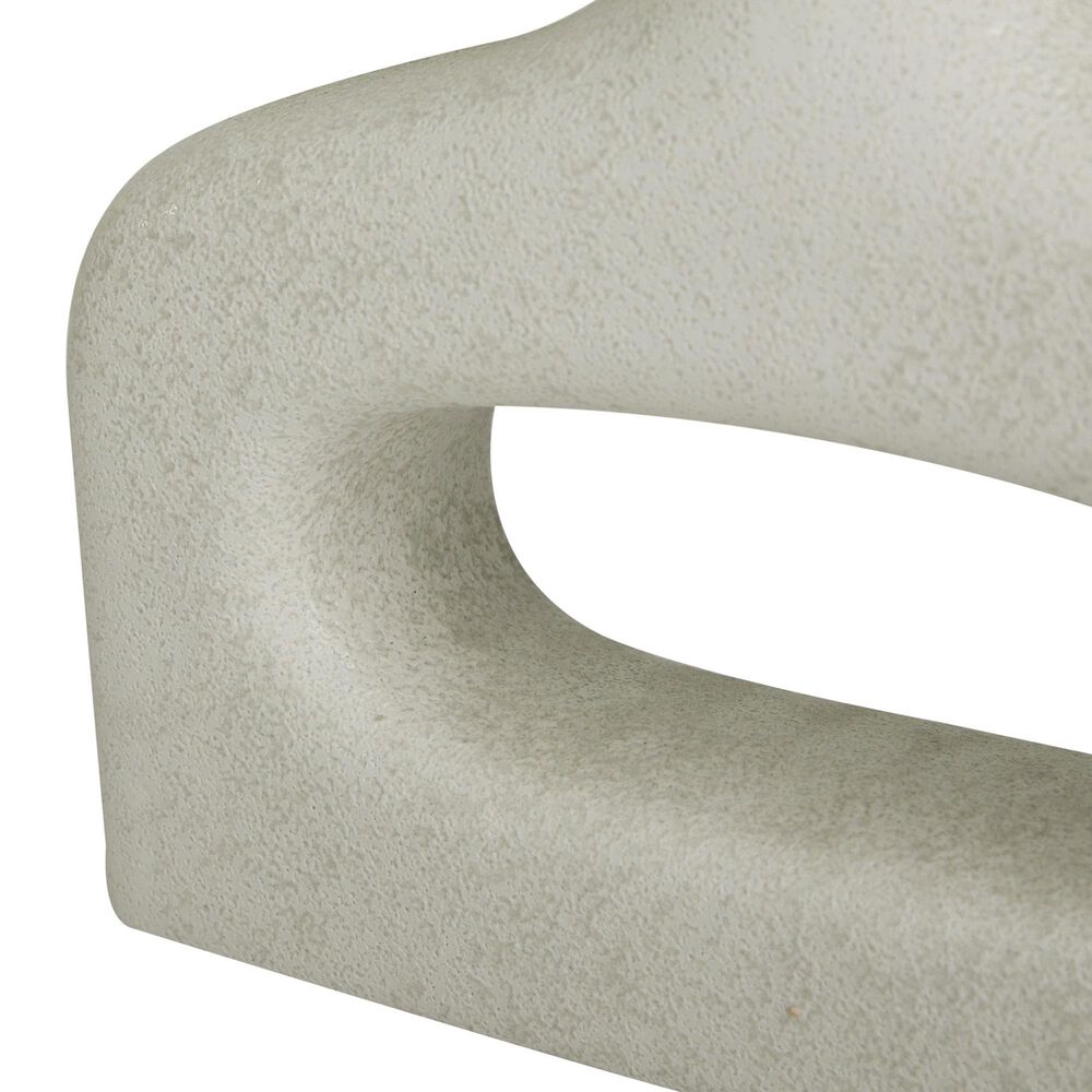 Maple and Jade 2-Piece Donut Shaped Decorative Vase Set in Matte White, , large