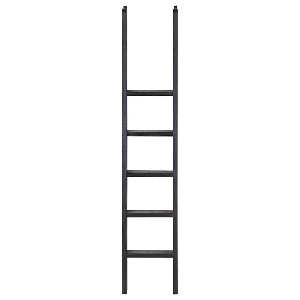 Wycliff Bay Willow Lane 4-Piece L-Shaped Desk with Bookcase and Ladder in Ebony Black, , large