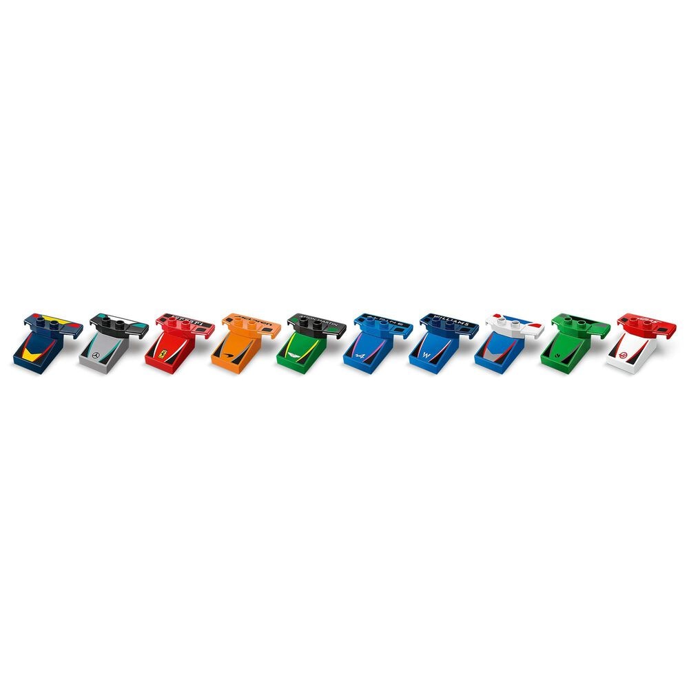 LEGO Duplo F1 Team Race Cars and Drivers Building Set in Multicolor, , large