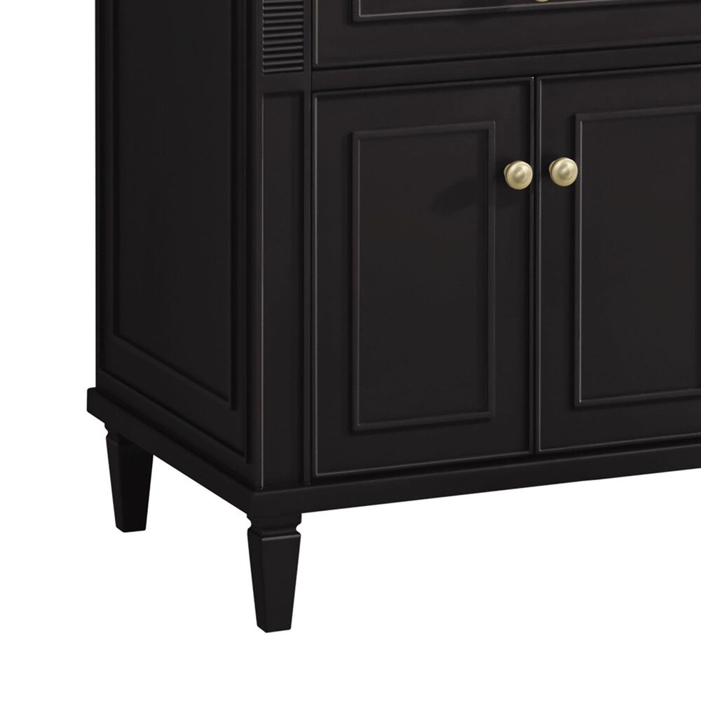 James Martin Vanities Lorelai 72&quot; Double Vanity in Black Onyx with 3 cm Eternal Jasmine Pearl Quartz Top, , large