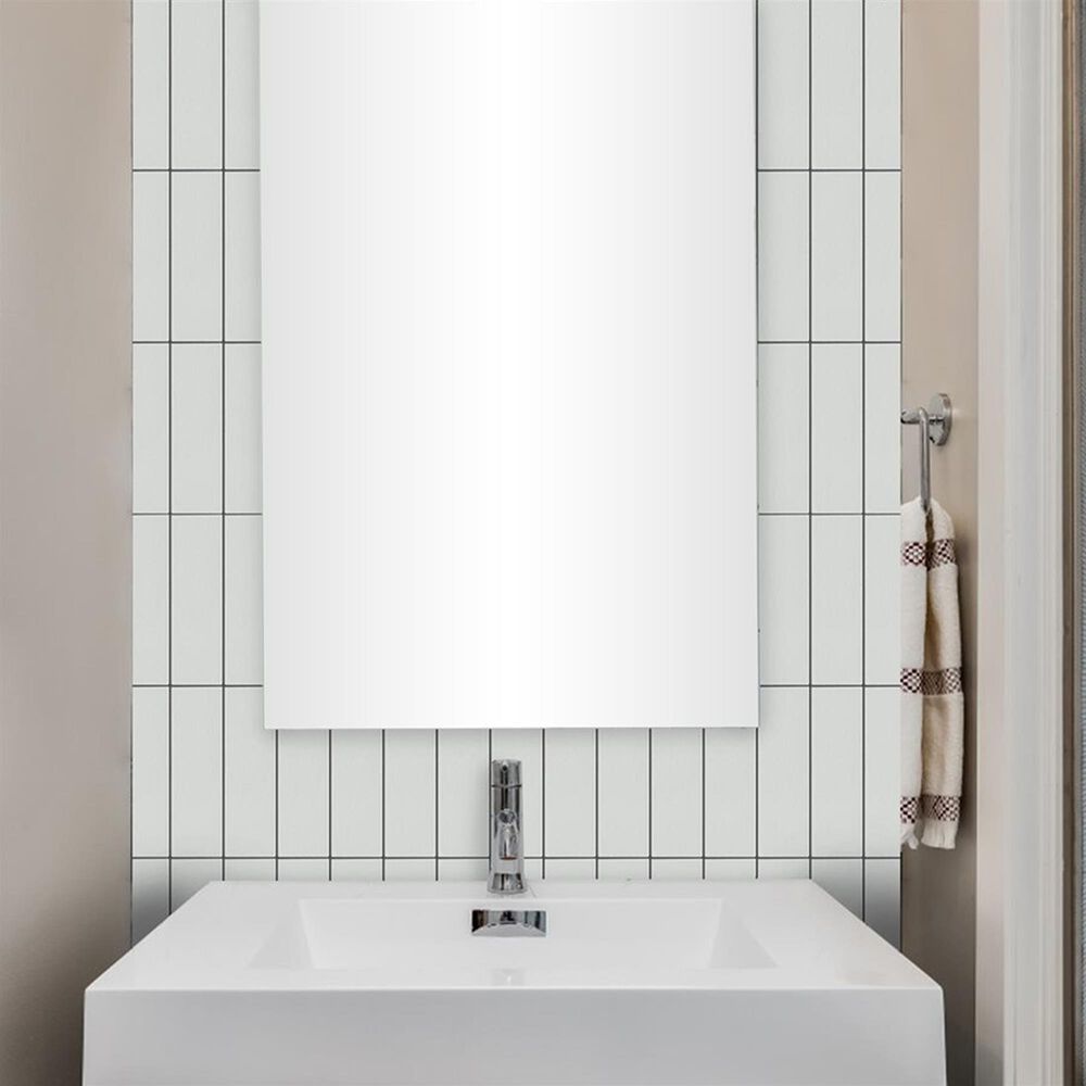 Soho Studio ColorHues Milk 2" x 8" Lava Stone Tile, , large