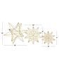 Maple and Jade 3-Piece Star Decorative Sculpture Set in Polished Gold, , large