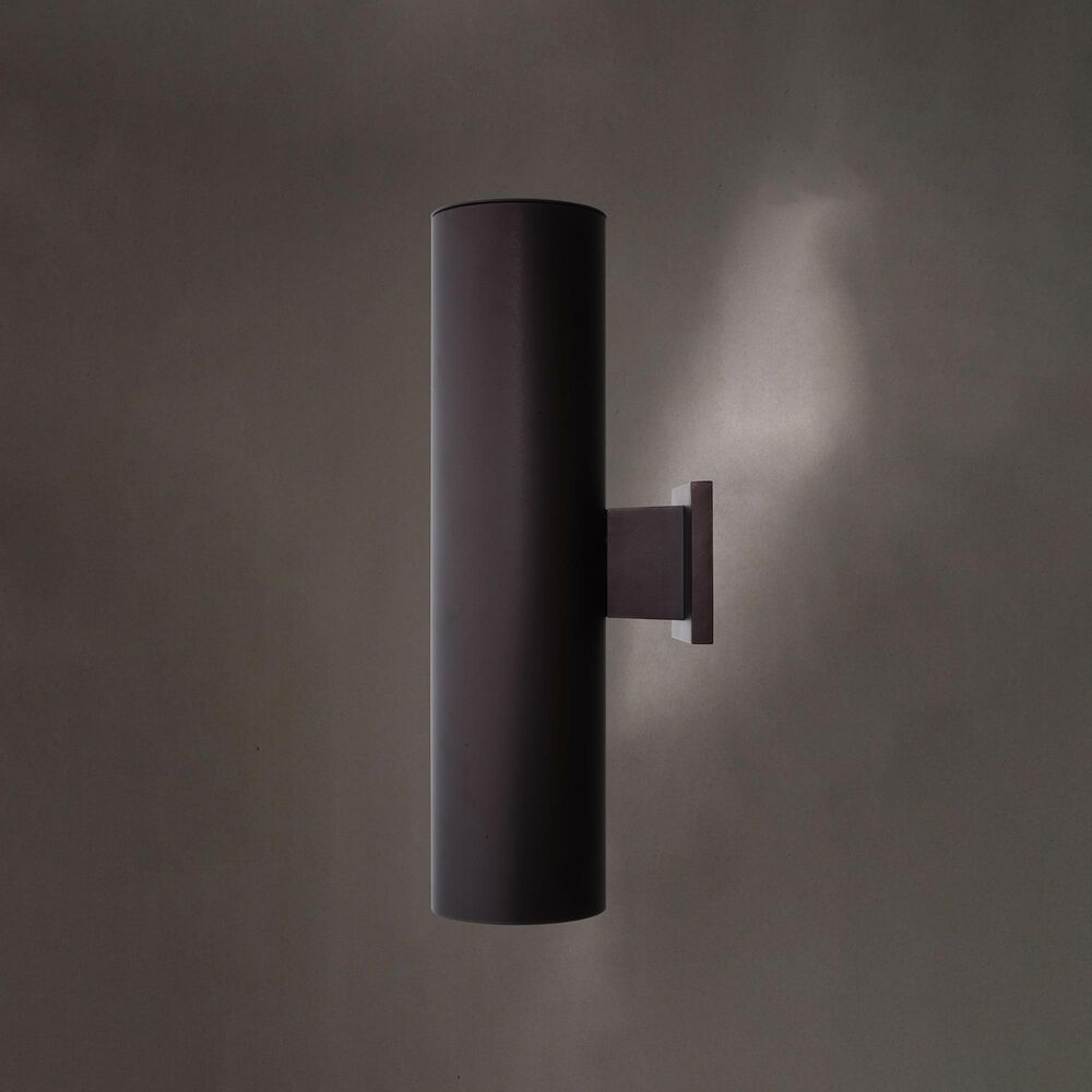 Vaxcel Chiasso 20" 2-Light Outdoor Wall Sconce in Deep Bronze, , large