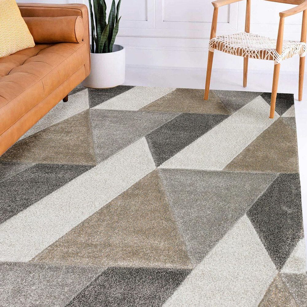 Dalyn Rug Company Carmona 3&#39;1&quot; x 5&#39; Pewter Area Rug, , large