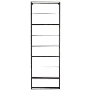 Maple and Jade 8-Bottle Display Wall Wine Rack with Open Style Frame in Matte Black, , large