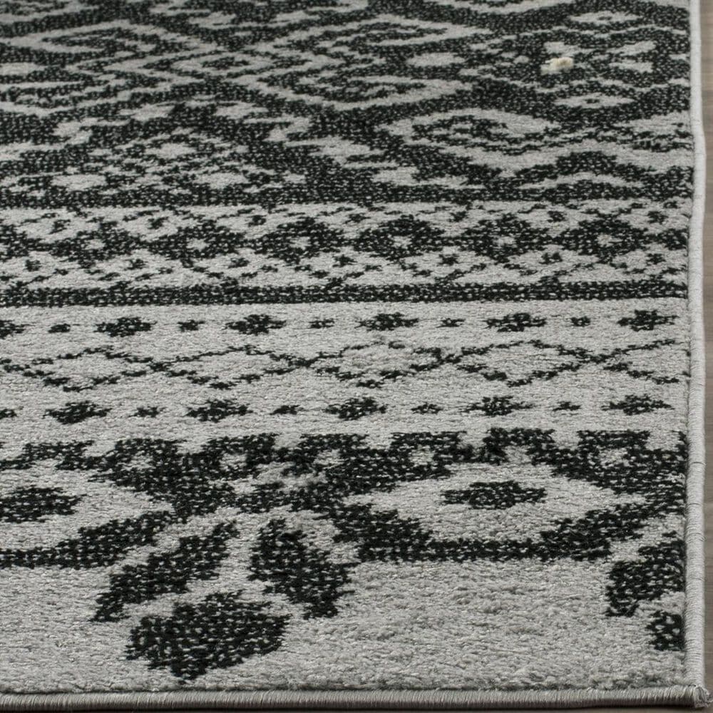 Safavieh Adirondack ADR107A-4SQ 4&#39; x 4&#39;  Silver/Black Square Rug, , large