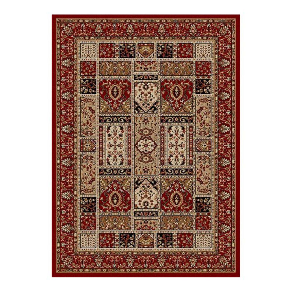 Radici USA Bergamo 1834 5'5" x 7'7" Red Area Rug, , large