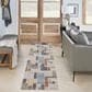 Nourison Astra Machine Washable Geometric 2"2" x 10" Multicolor Runner, , large