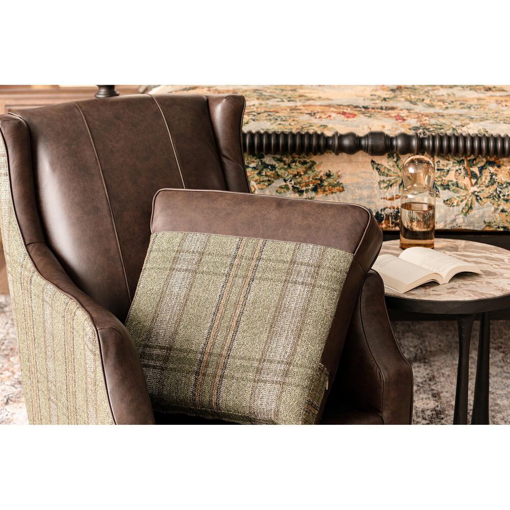 Best Home Furnishings Keatling Accent Chair in Dark Brown and Moss, , large