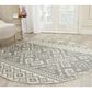 Safavieh Adirondack ADR107B-6R 6" x 6" Ivory/Silver Round Rug, , large