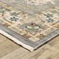 Oriental Weavers Lucca Oriental Border 2" x 6" Blue Runner, , large