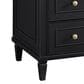 James Martin Vanities Lorelai 36" Single Vanity in Black Onyx with 3 cm White Zeus Quartz Top, , large