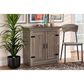 Baxton Studio Bruce 2-Door Shoe Storage Cabinet in Oak Brown, , large