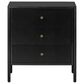 Four Hands Soto Metal 3-Drawer Nightstand in Black, , large