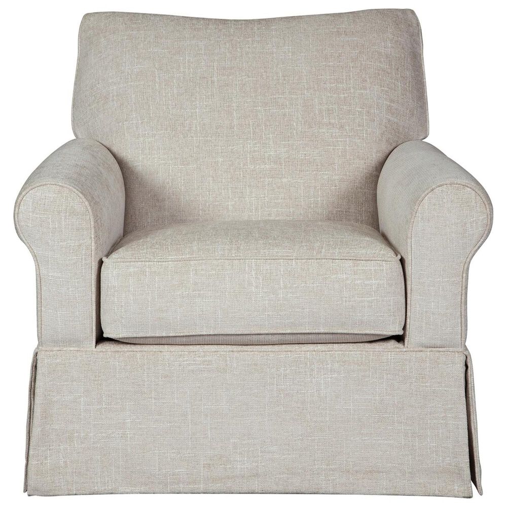 Ashley Searcy Swivel Glider Accent Chair in Quartz, , large