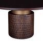 Home Trends & Design Santa Cruz Dining Table in Raw Walnut and Antique Gold - Table Only, , large