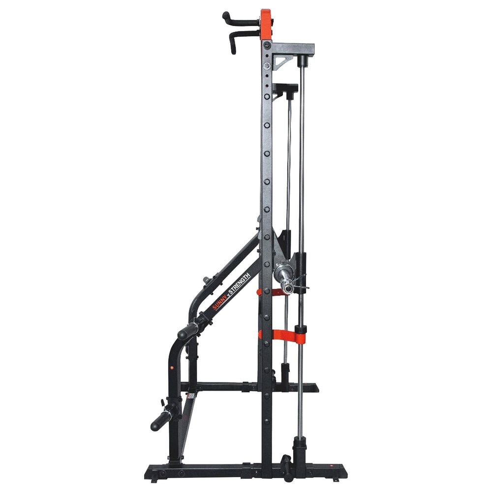 Sunny Health &amp; Fitness Essential Series II Smith Machine Squat Rack in Black and Red, , large