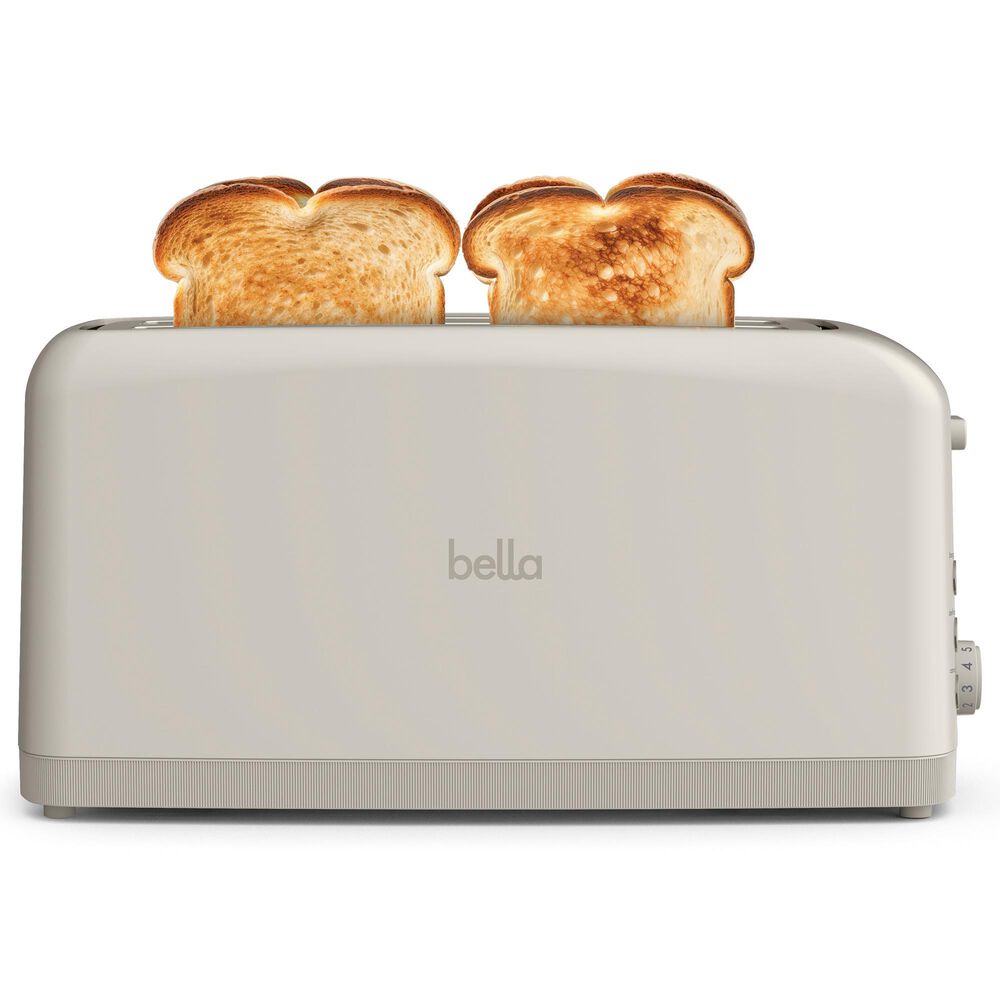 Bella 4-Slice Slim Toaster in Oatmilk, , large