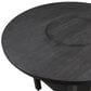 Crown Mark 5 Piece Counter Height Dining Set in Black Finish and Charcoal Upholstery, , large
