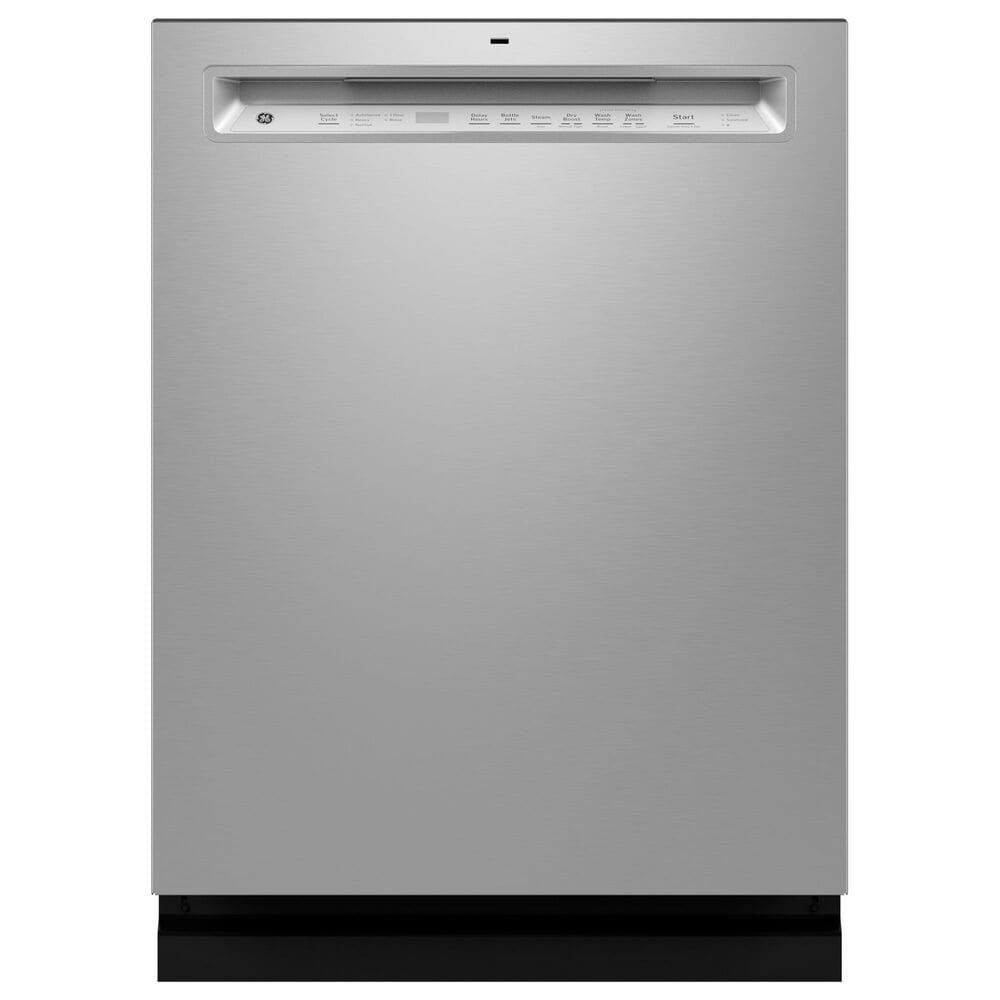 GE Appliances 24" Front Control Dishwasher with Sanitize Cycle in Stainless Steel, , large