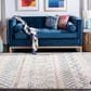 Safavieh Madison MAD798B 4" x 6" Ivory and Navy Area Rug, , large