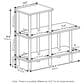 HOMLUX Turn-N-Tube 3-Tier Cube Ladder Display Rack in Espresso and Black, , large
