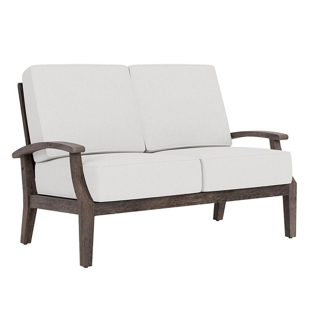 Lloyd Flanders Frontier Outdoor Loveseat in Bright Side Fog, , large